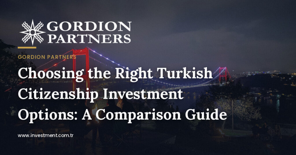Choosing the Right Turkish Citizenship Investment Options: A Comparison Guide